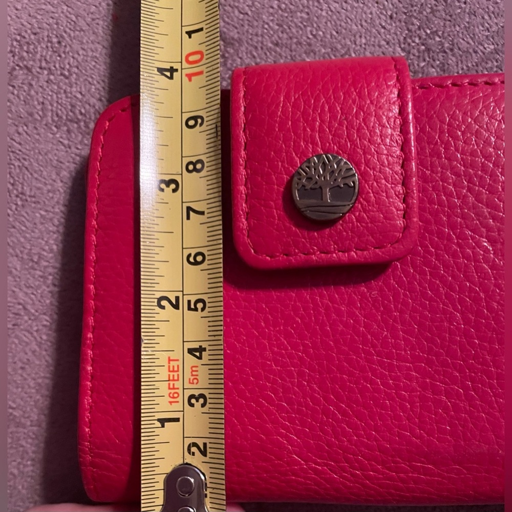 Timberland Bold Red Leather Wallet - Picture 11 of 11